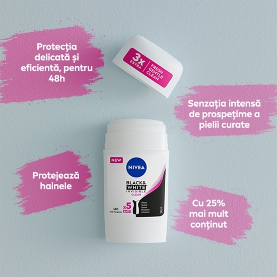 Deodorant stick Black & White Silky Smooth 50ml