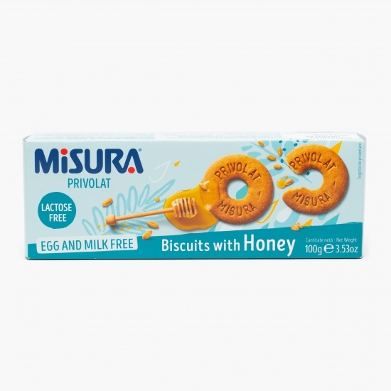 Biscuiți cu miere fără lactoză 100g