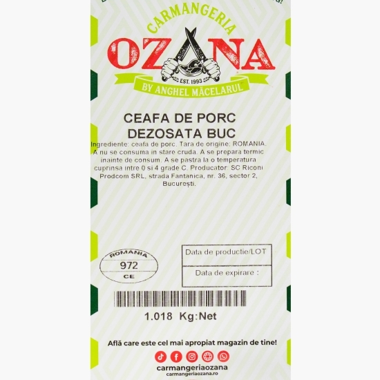 Ceafă de porc fără os 1kg