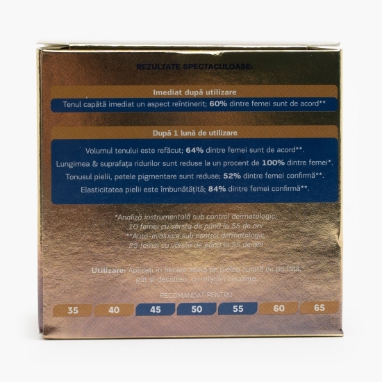 Cremă de noapte antirid cu efect de umplure, Hyaluronic Gold, 50ml