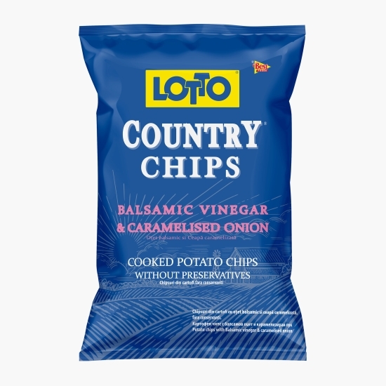 Chipsuri cu gust de oțet balsamic și cepă caramelizată Country Chips 150g