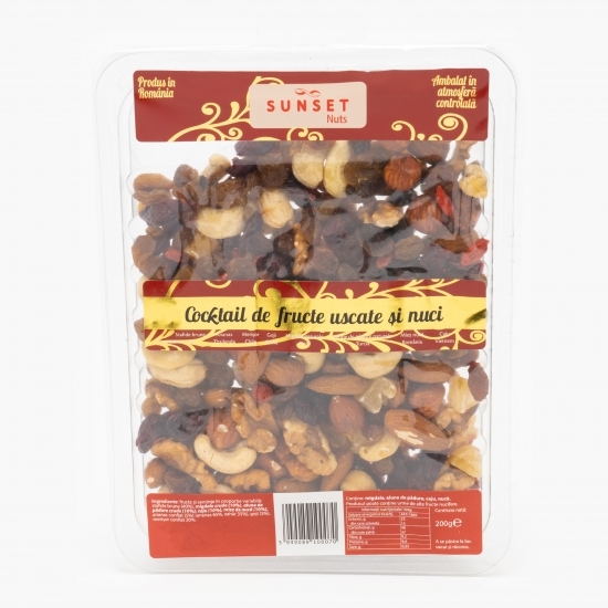Cocktail fructe uscate și nuci 200g
