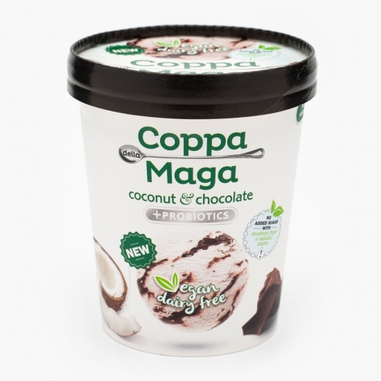 Înghețată vegană cu probiotice, cocos și ciocolată 300g