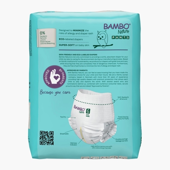 Scutece chiloțel Pants eco 0% clor mărimea 6, +18 kg, 18 buc