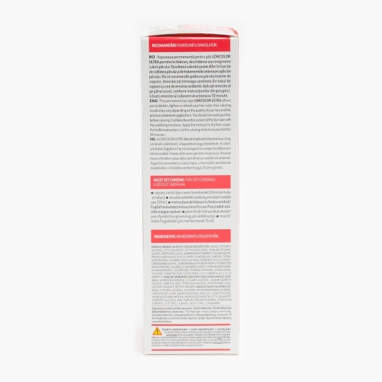 Vopsea permanentă pentru păr Ultra 10.19 Blond argintiu intens 100ml