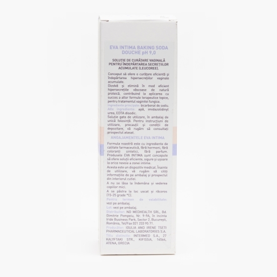 Soluție de curățare vaginală Eva Intima Baking Soda Douche pH 9.0, 147ml