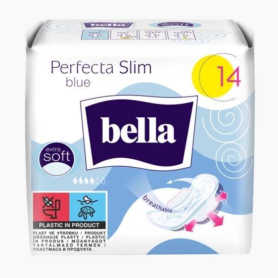 Absorbante Perfecta Slim blue 14 buc