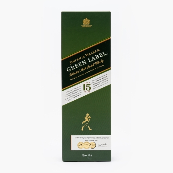 Blended Whiskey Malt Green 15 Yo,  43%, Scotland, 0.7l + cutie