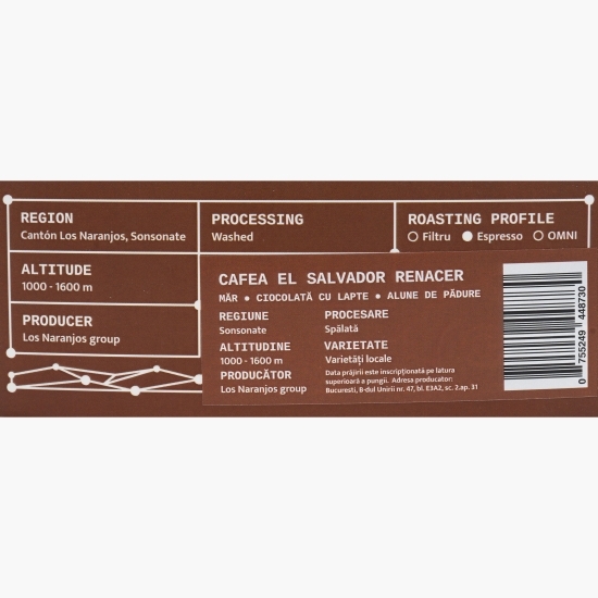 El Salvador Renacer 250g cafea de specialitate boabe 