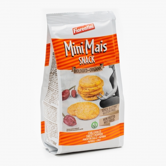 Chipsuri eco din porumb cu chili fără gluten 50g 