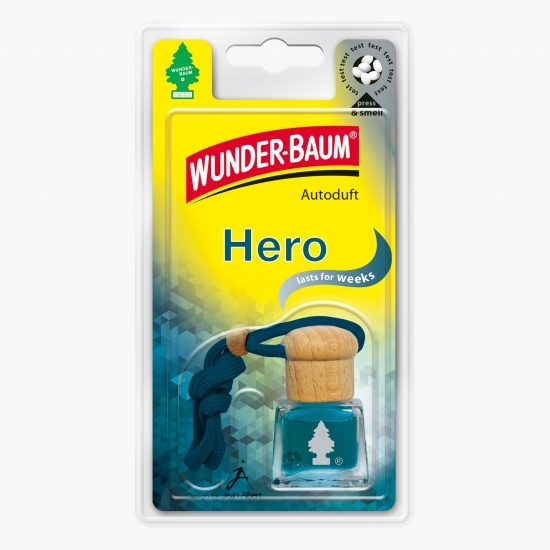Sticluță cu parfum auto Hero