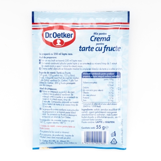 Mix pentru cremă pentru tarte cu fructe 55g