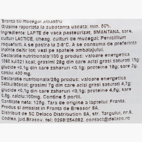 Brânză Brie au bleu 125g