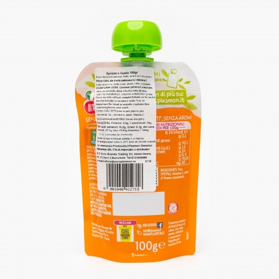Piure din pere, +6 luni, 100g