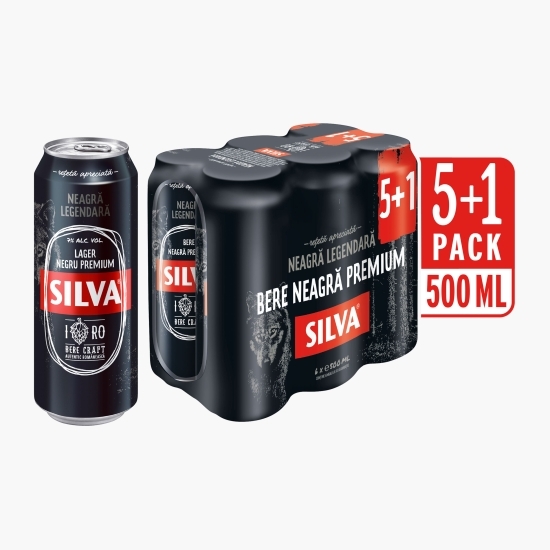 Bere neagră doză 6x0.5l (5+1)