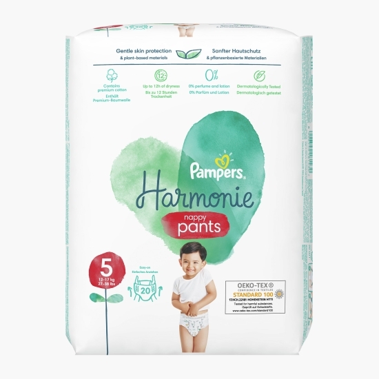Scutece chiloțel Pants Harmonie mărimea 5, 12-17kg, 20 buc