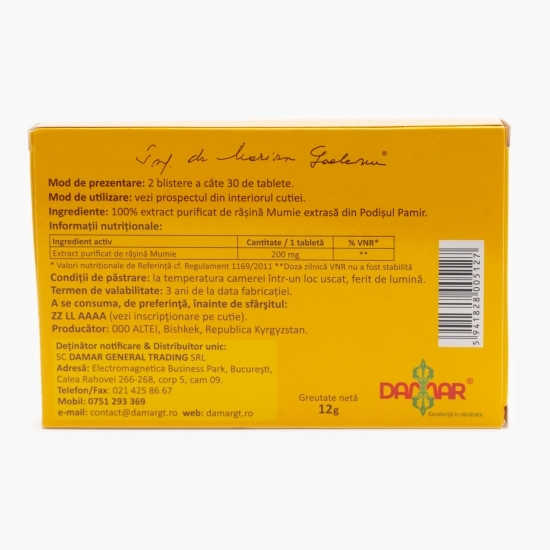 Extract purificat de rășină 60 tablete