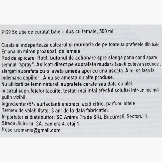 Soluție de curățat cada și dușul spray 0.5l