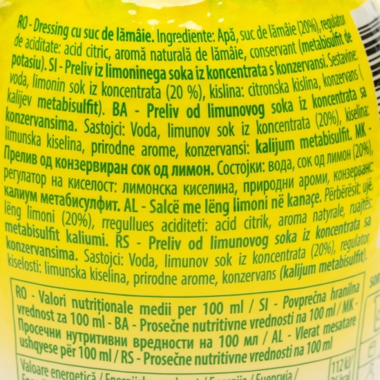 Specialitate pe bază de suc de lămâie 200ml
