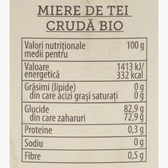 Miere de tei crudă eco 420g