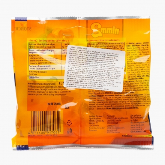 Jeleuri gumate moi cu umplutură și vitamine 90g