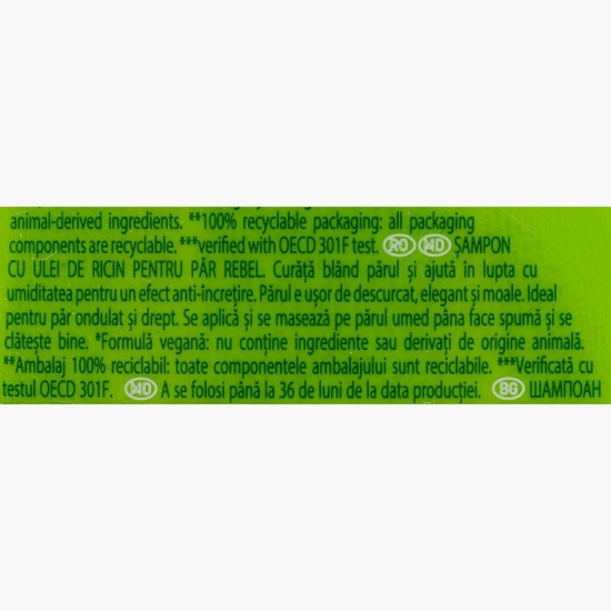 Șampon cu ulei de ricin 360ml