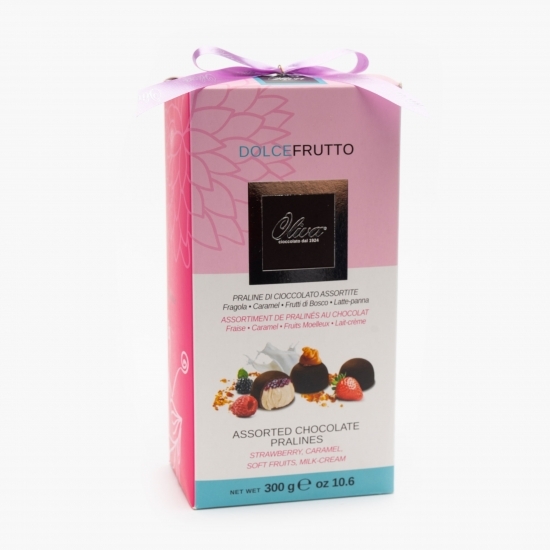 Praline Dolce Frutto (alune de pădure, cappuccino, cremă de alune, bacio di borgo) 300g