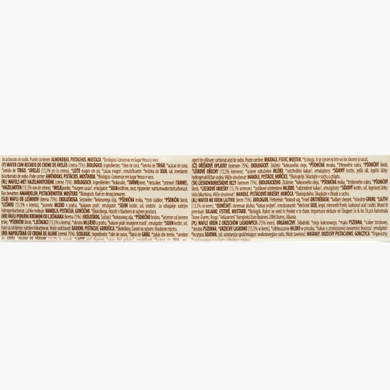 Napolitană eco cu cremă de alune 125g