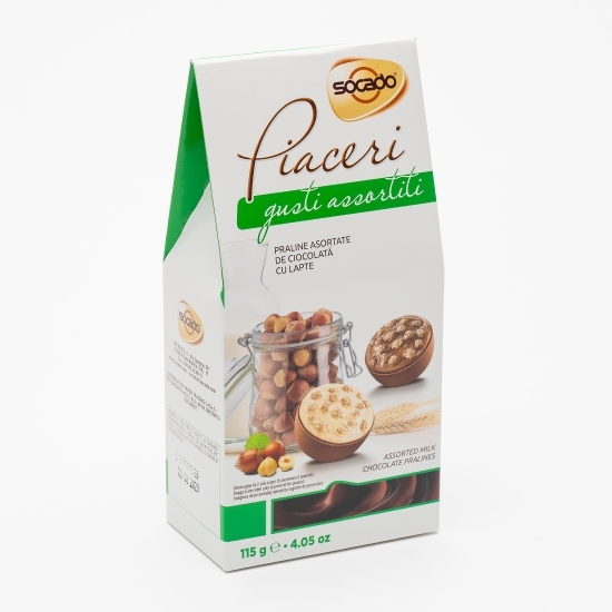 Praline asortate de ciocolată cu lapte 115g