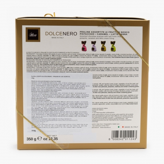 Praline Luxury Dolcenero Mixt (caramel, fructe de pădure, fistic, lapte) 350g