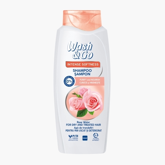 Șampon cu apă de trandafiri 675ml