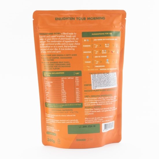 Mic dejun instant eco cu mango și baobab 360g