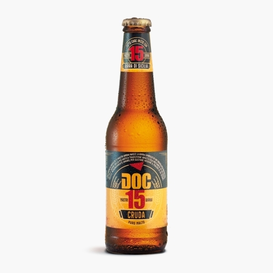 Bere blondă nepasteurizată Cruda, 5%, sticlă 330ml