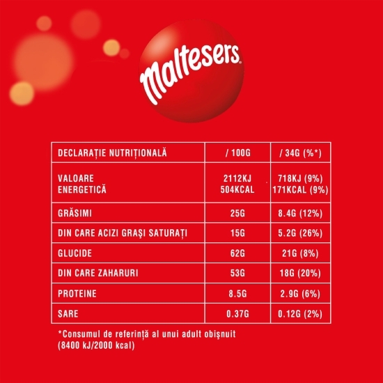 Bomboane de ciocolată cu miez ușor și crocant 192.5g