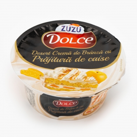 Desert cremă de brânză cu prăjitură de caise 100g