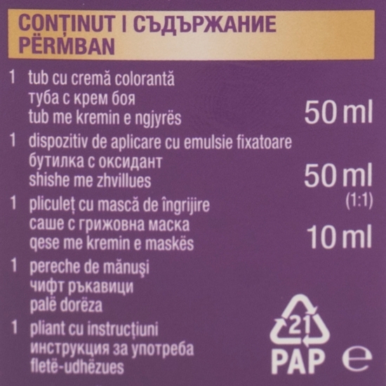 Vopsea de păr permanentă Intensive Color Creme, V5 (6-99) violet intens ,110ml