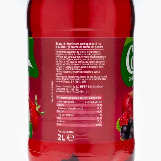 Băutură carbogazoasă fructe de pădure fără zahăr 2l