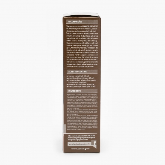 Vopsea permanentă pentru păr Expert Hempstyle 5.56 castaniu acaju 100ml