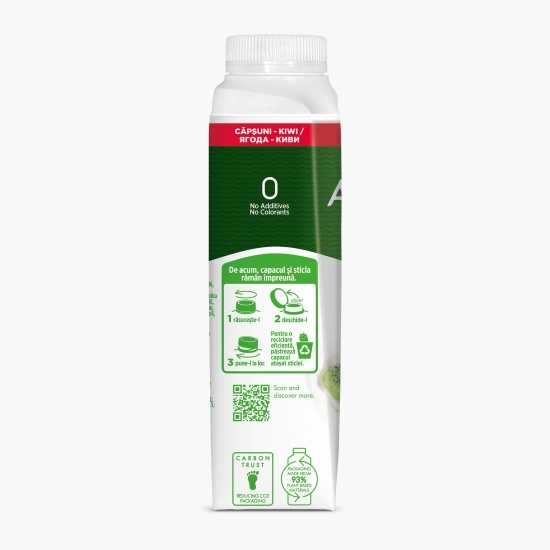 Iaurt de băut cu căpșuni și kiwi 320g