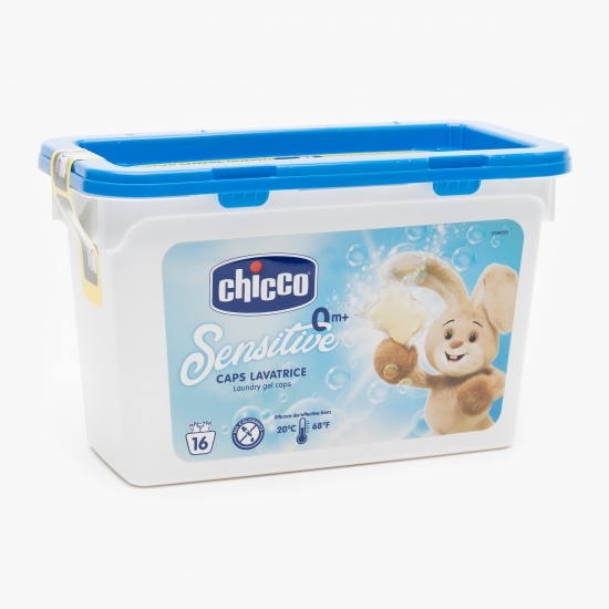 Detergent de rufe capsule hipoalergenic Sensitive +0 luni, 16 spălări