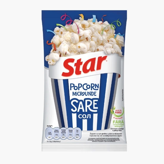 Popcorn cu sare pentru cuptor cu microunde 80g