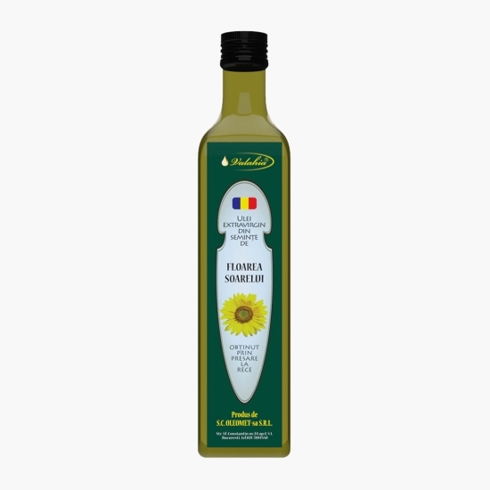 Ulei extravirgin de floarea-soarelui, presare la rece 0.5l