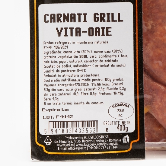 Cârnați grill vită-oaie 400g