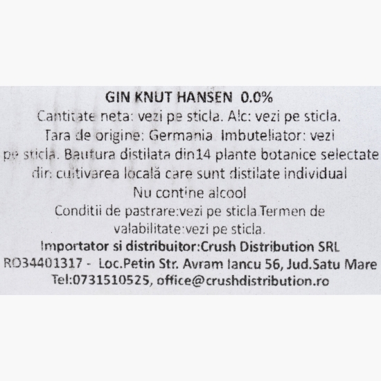 Gin fără alcool 500ml