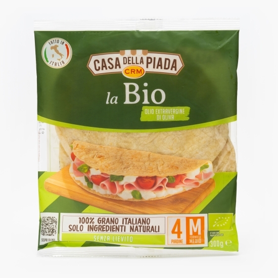 Lipii piadină eco cu ulei extravirgin de măsline 4 buc, 300g
