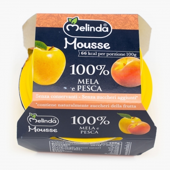Mousse de mere și piersici 200g (2x100g)