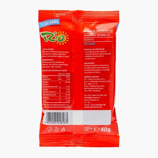 Semințe floarea-soarelui pestrițe cu sare 40g