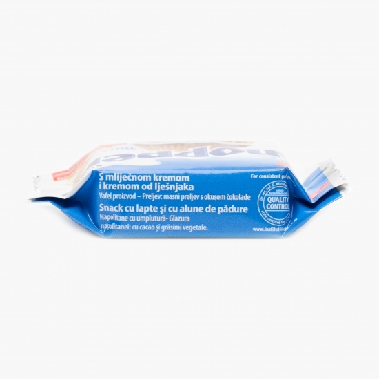Napolitană crocantă cu cremă de lapte și alune 25g