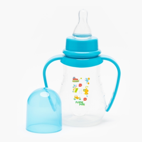 Biberon cu mânere bleu, +0 luni, 150ml