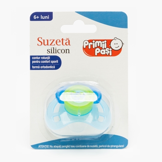 Suzetă silicon fețe animale țestoasă, 6+ luni